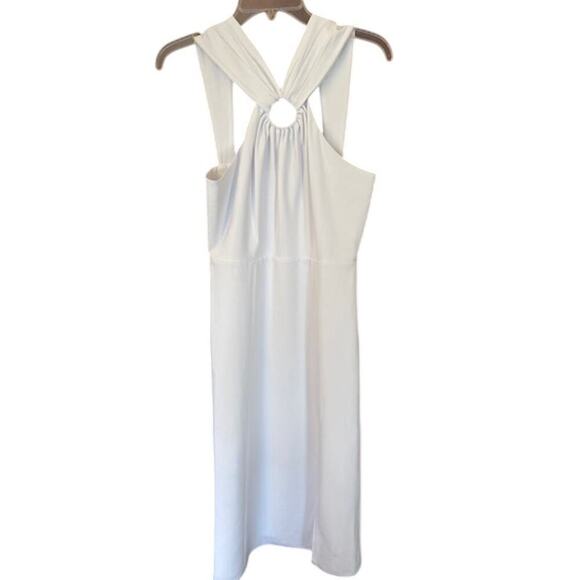 French Collection Echo Crepe Midi Dress White - Picture 1 of 9